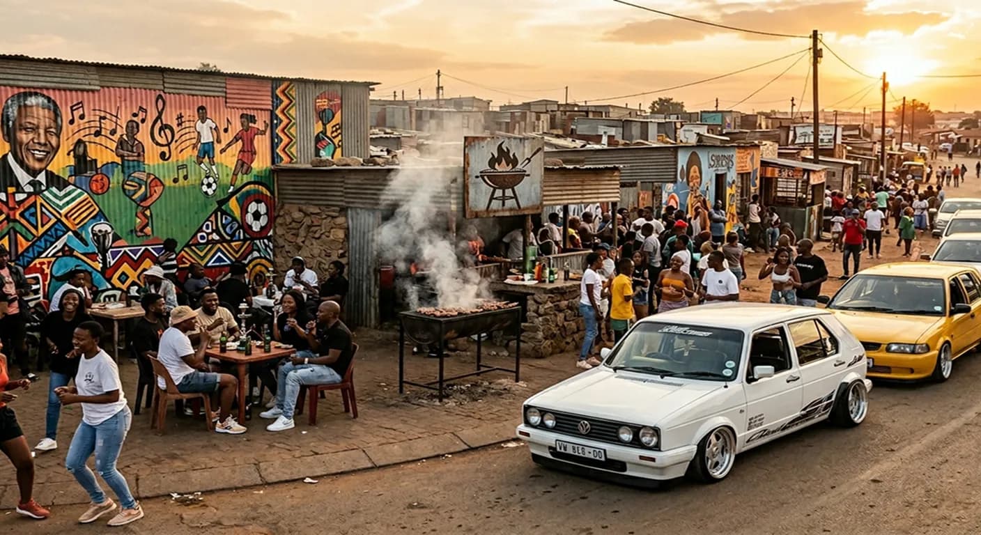 GTA Mzansi Kasi Vibes 2026 edition — vibrant SA township kasi street scene